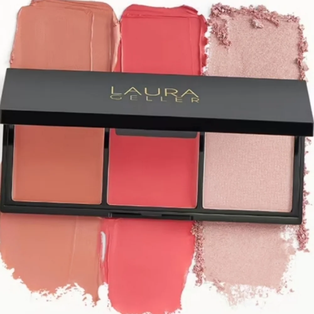 Laura Geller Made To Multitask Eye-Lip-Cheek Cream To Powder Palette-Think Pink